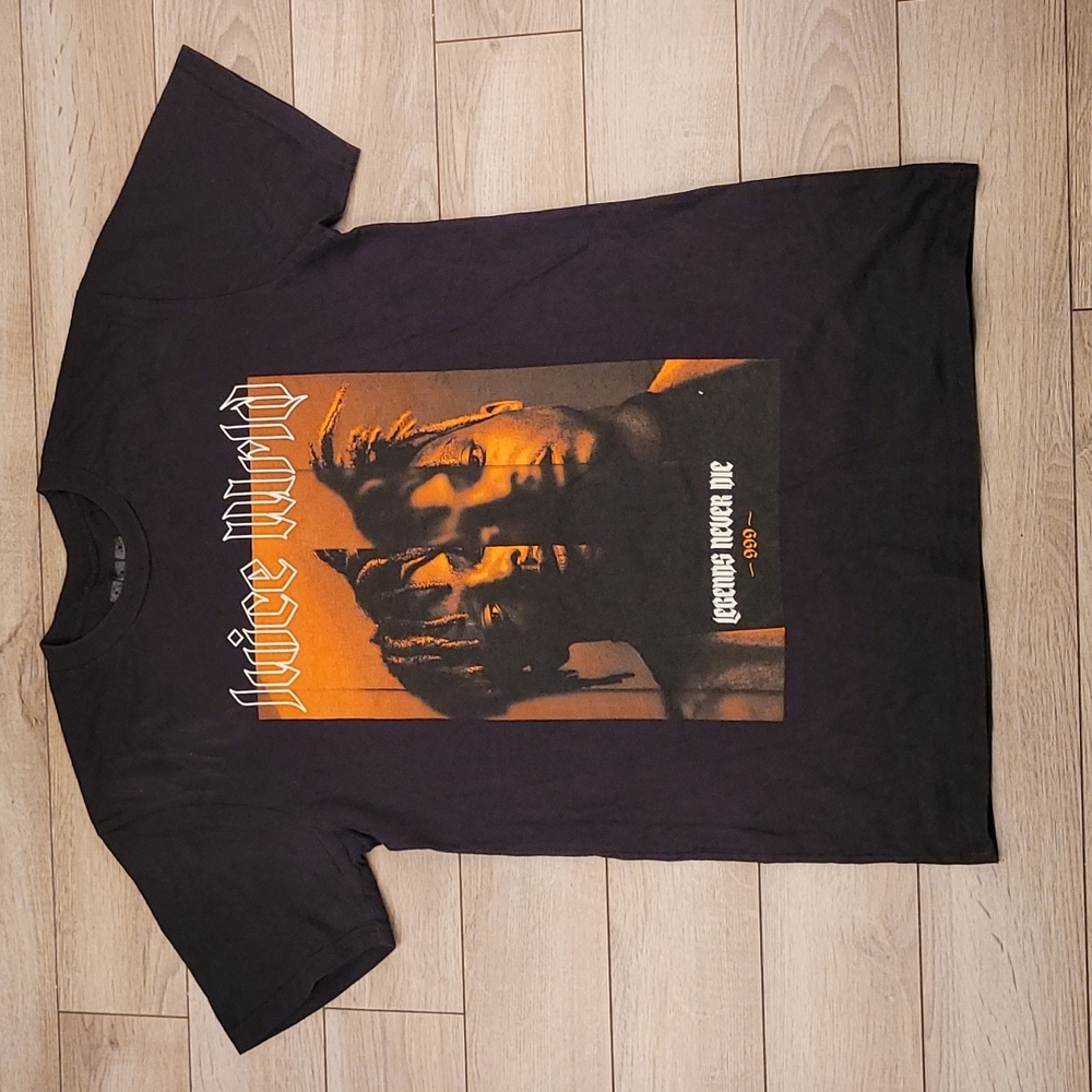 JUICE WRLD Legends Never Die 999 Black Cotton Mens Medium Short Sleeve T Shirt